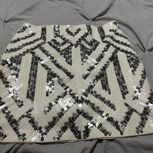 Express Sequin Mini Skirt
